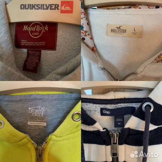 Толстовка GAP, Hollister, Nike, Hard Rock Cafe
