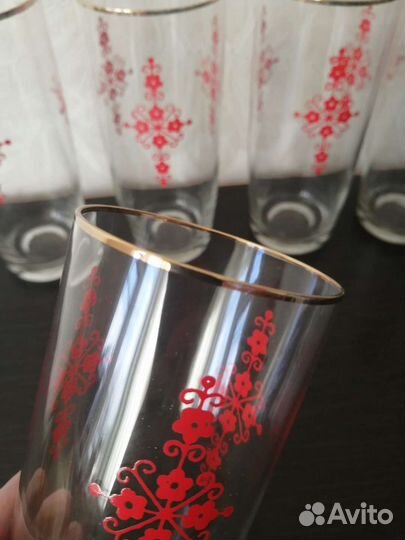 Набор стаканов из тонкого стекла