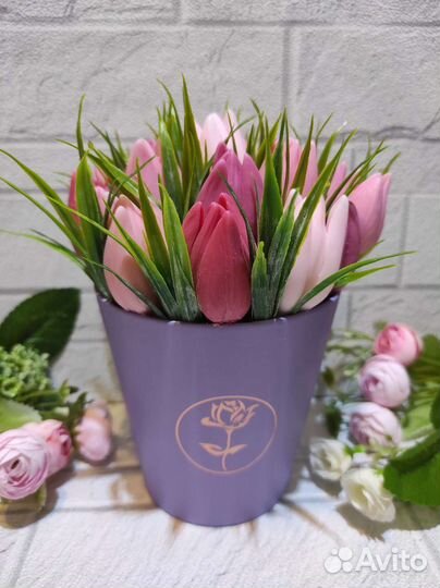 Букет тюльпанов из мыла