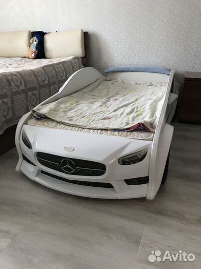 Детская кровать машинка 3D EVO Мерседес
