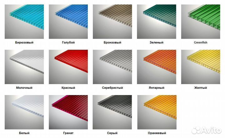 Сотовый поликарбонат для теплицы