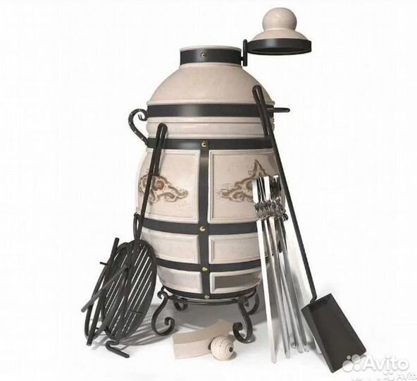 Тандыр Аполлон с откидной крышкой