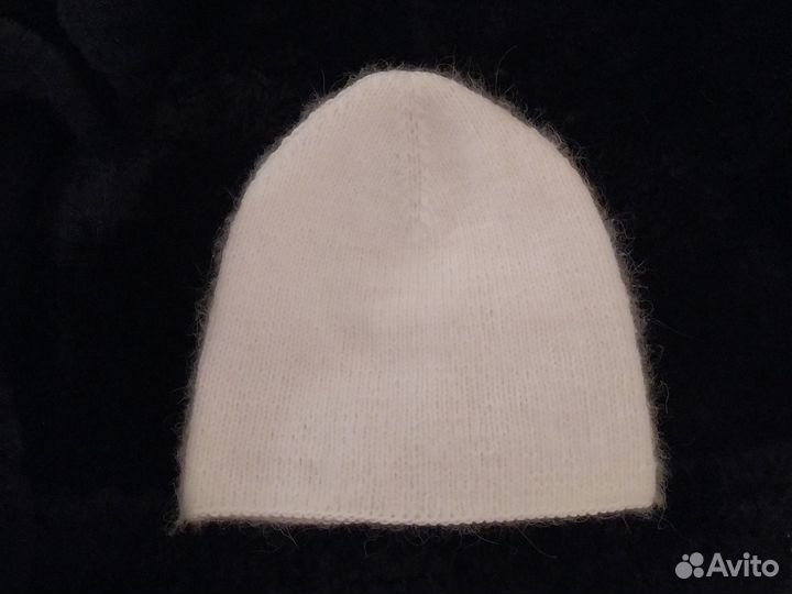 Шапка женская пух норки,варежки ручная работа