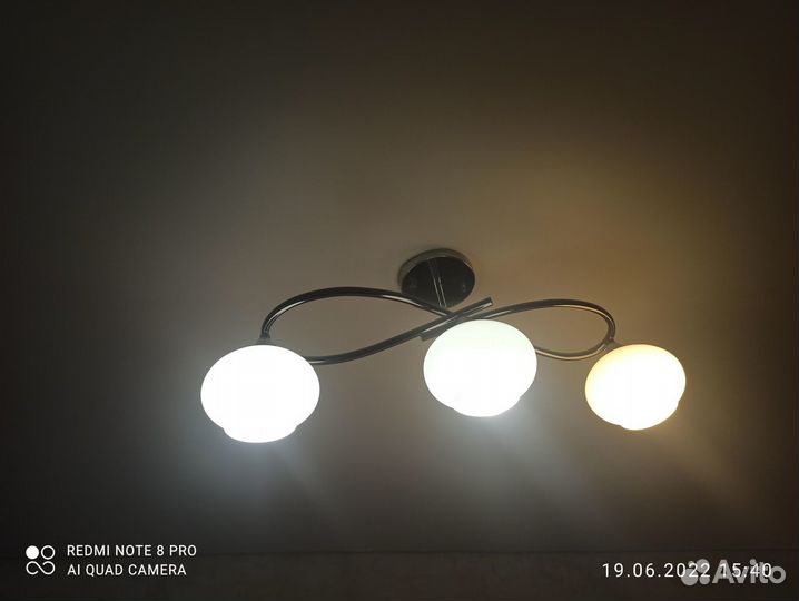 Люстра потолочная бу