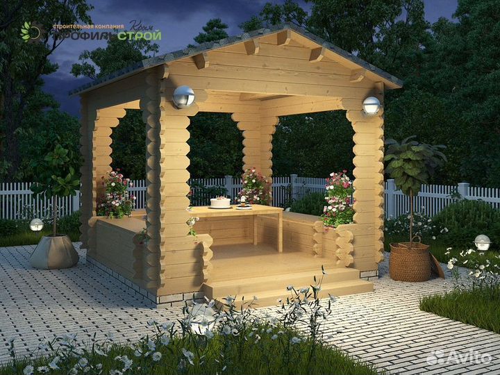 Беседка из бруса (45/60мм) 