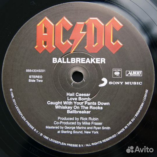 Виниловая пластинка AC/DC Ballbreaker (180 Gram Bl