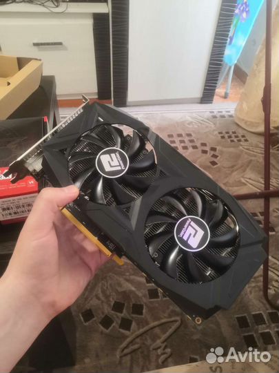 Видеокарта rx 580 8gb red dragon PowerColor ос