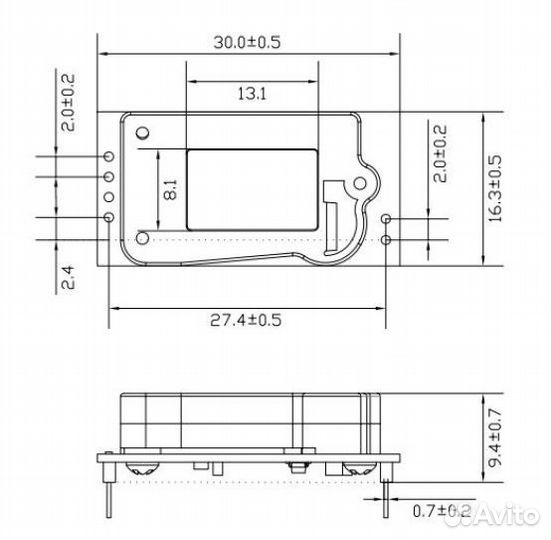 Датчик качества воздуха со2 AS-CO2-ndir