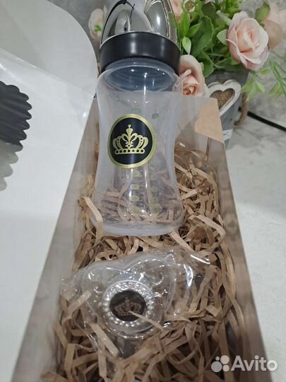 Комплект для ребёнка Бутылочка+пустышка с короной