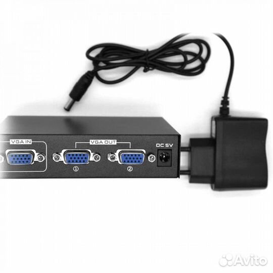 Разветвитель (сплиттер) VGA, 1 вход 2 выхода 2002