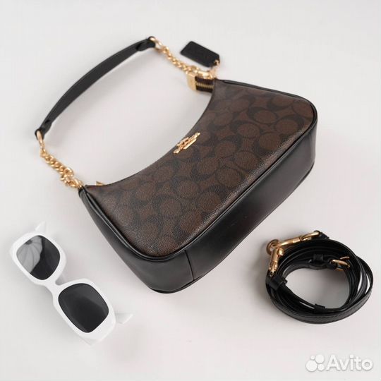 Сумка натуральная кожа coach