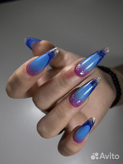 Арочное Наращивание ногтей маникюр педикюр