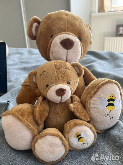Игрушка плюшевая медведь (семья 2шт)