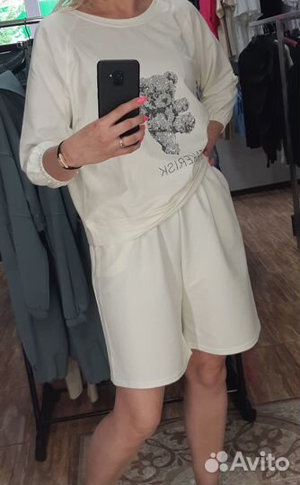 Спортивный костюм с шортами большие размеры