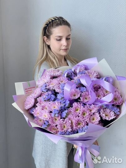 Хризантемы в упаковке