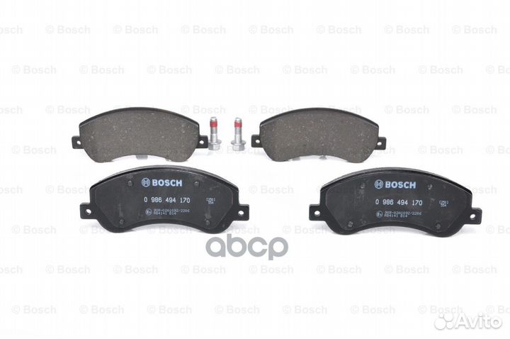 Колодки торм диск передн 0986494170 Bosch