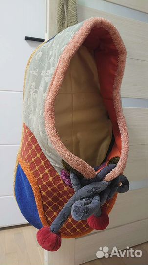 Текстильный карман оригинальный для тапочек