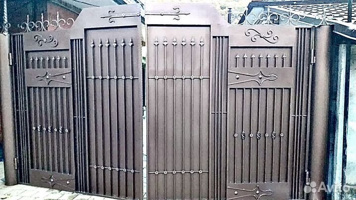 Покраска ворот, сварочные работы