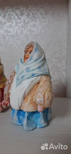 Ватные елочные игрушки