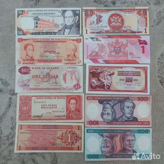 Зарубежные банкноты мира.Бумажные деньги