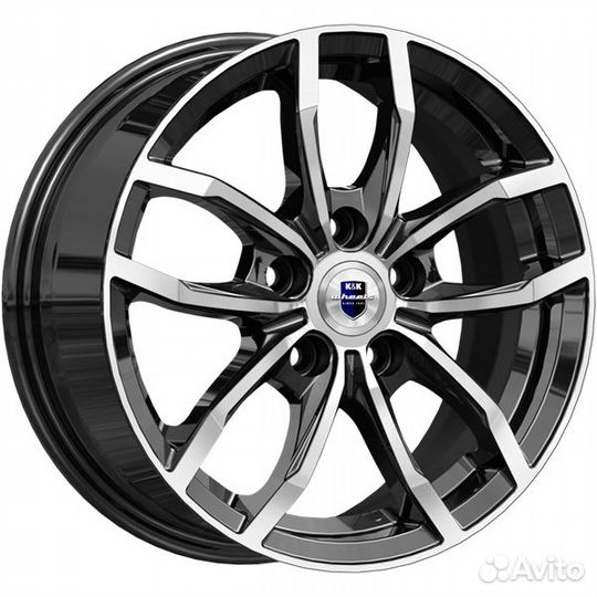 K&K Фрост : 6.5x15 5*114.3 Et:43 Dia:66.1 алмаз чёрный