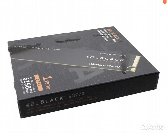 WD SN770 SSD диск M2, 1тб, Новый