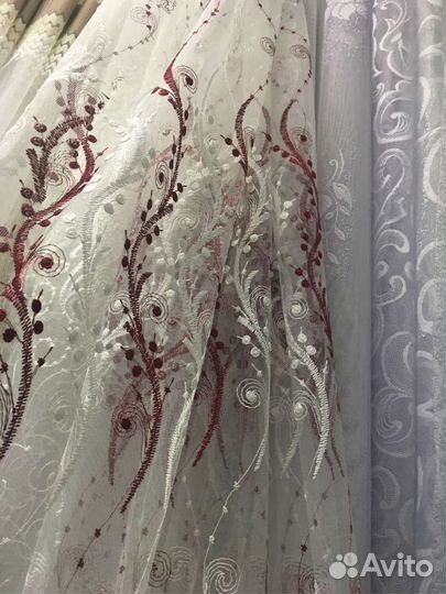 Микросетка с вышивкой, готовые комплекты