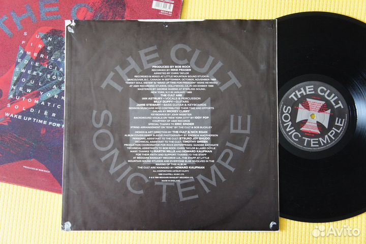 Cult – Sonic Temple UK-1989-LP Англия