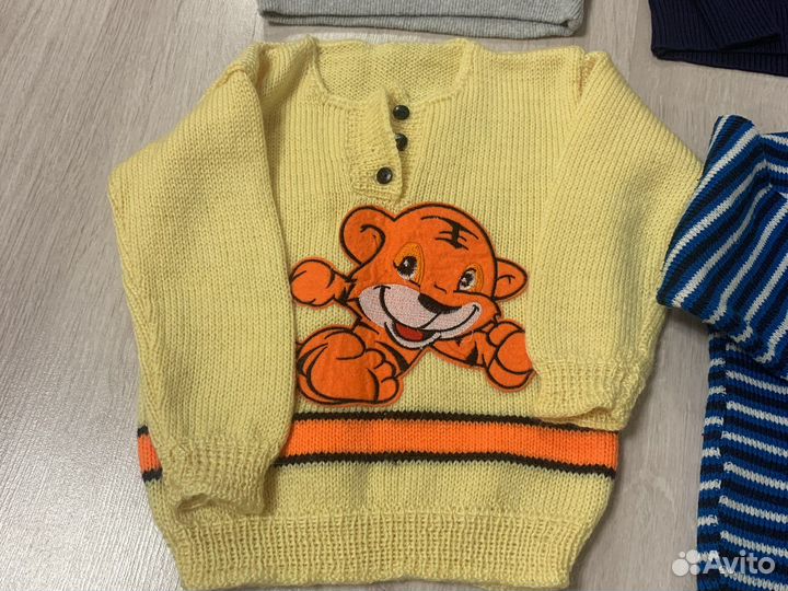 Теплые кофты для мальчика 80-92