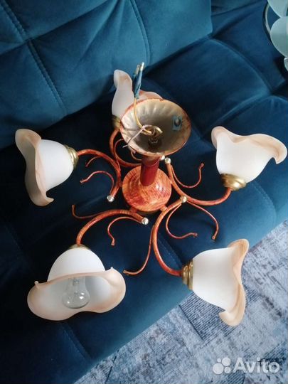 Люстра потолочная бу