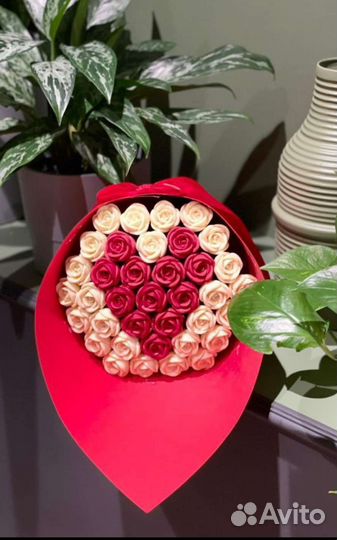 Букет роз из шоколада,съедобные цветы,подарок