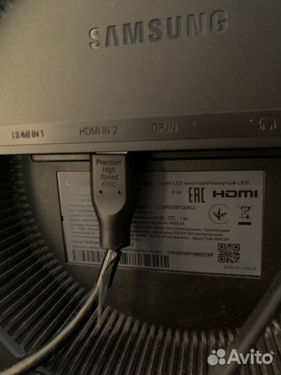 Монитор samsung 24 144Hz LC24RG50