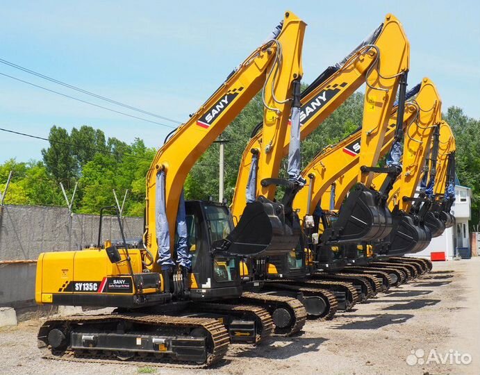 Гусеничный экскаватор SANY SY135C, 2023