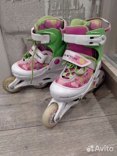 Ролики раздвижные с шлемом