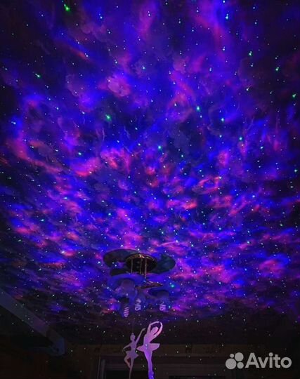 Светильник ночник проектор Звёздного неба 8w+2дин