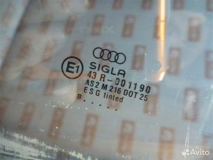 Стекло двери заднее правое Audi A4 B5 ADP 1996