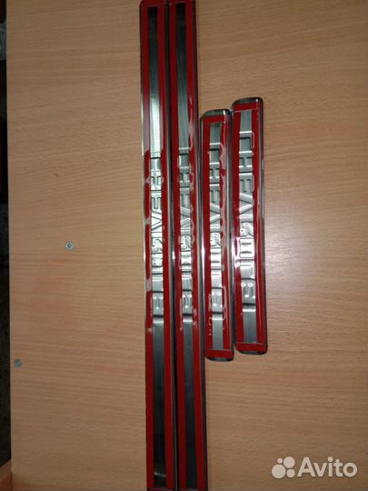 Накладки на пороги Chevrolet (нержавейка)