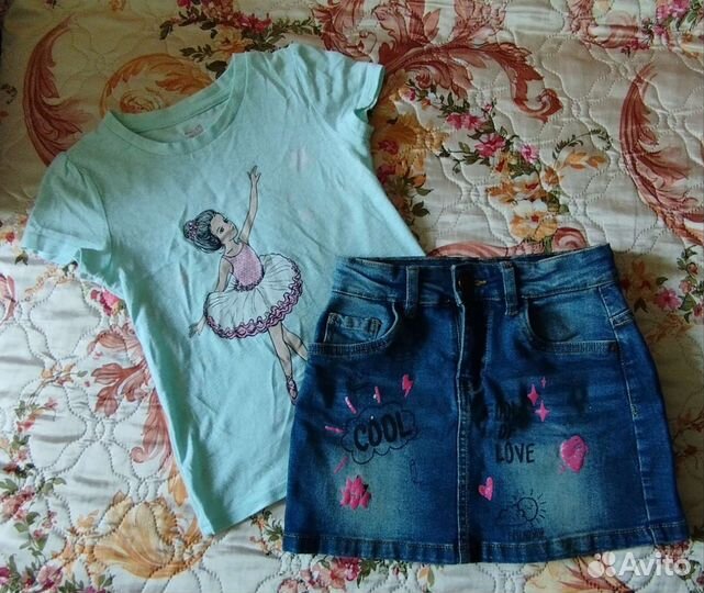 Одежда для девочки 116см пакетом