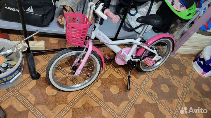 Детский велосипед для девочки btwin 16