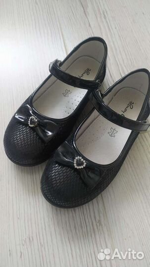 Туфли школьные для девочки черные 30