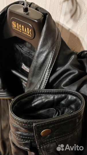 Кожаная куртка мужская 70р