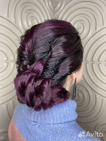 Укладка прическа