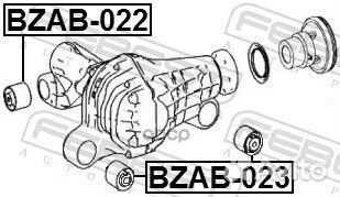 Сайлентблок опоры дифференциала febest bzab-023