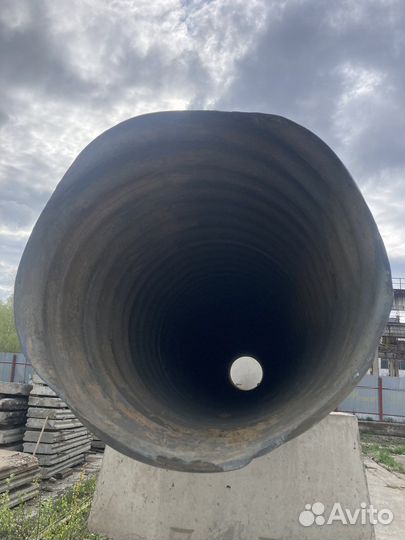 Труба металлическая гофрированная оцинкованная 800