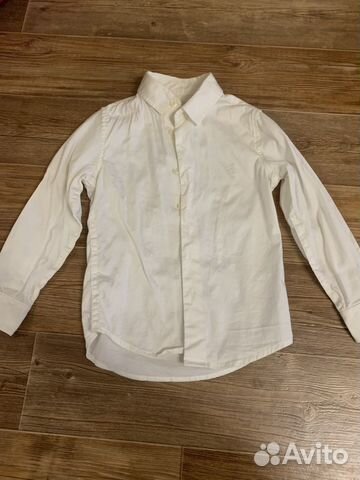 Рубашка белая приталенная