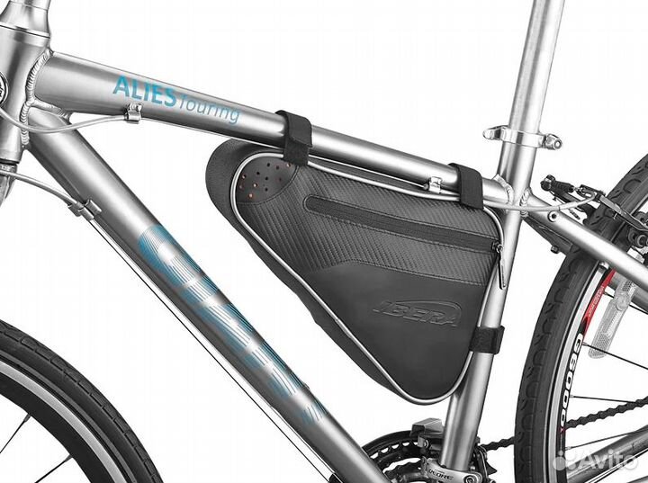 Велосумка Ibera IB-FB2M черно-серая