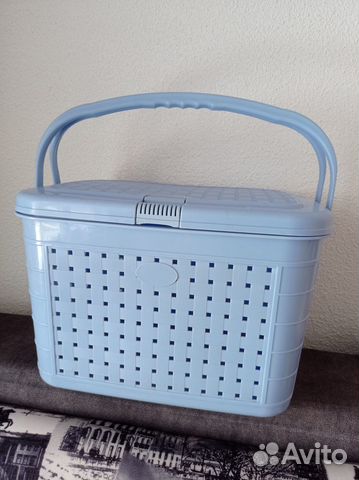 Корзина для хранения с крышкой ручками