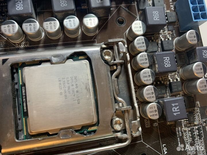 Материнская плата с процессором и памятью ddr3