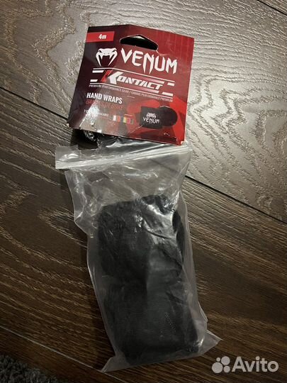 Бинты для бокса Venum Kontact 4m - Black