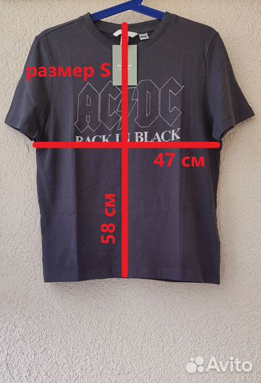 Футболка H&M AC/DC размеры S и L